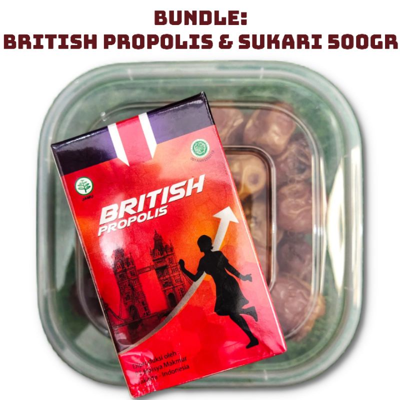 

BRITISH PROPOLIS DAN KURMA SUKARI 500GR / Bundle British & Kurma sukari