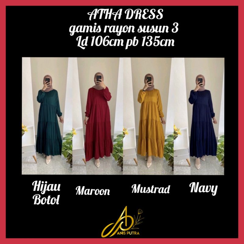 ANISPUTRA BEST SELLER GAMIS PLISKET / GAMIS SYARI / Dress muslim wanita looks korea / Gamis korea /g