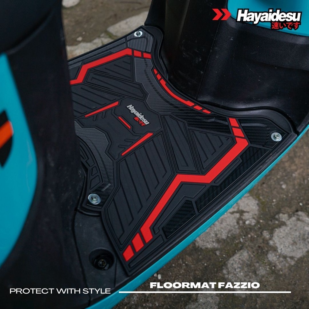 Karpet Motor Fazzio Hayaidesu Floor Mat Body Protector Aksesoris Yamaha