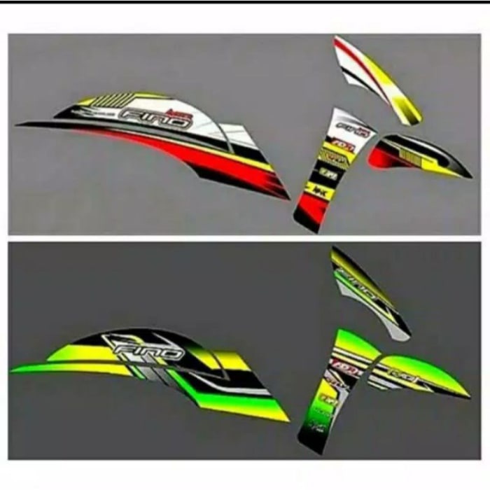 (COD)   STIKER VARIASI MOTOR FINO FI SEMY FULL BODY LIS BODY MOTOR FINO FI STICKER MURAH
