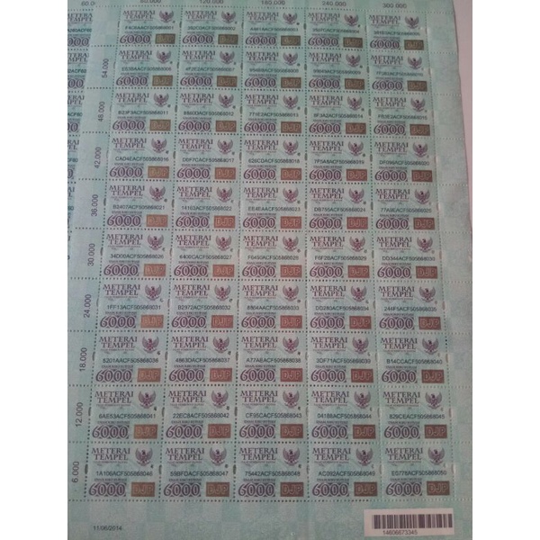 MATERAI 6000 TAHUN 2010-2015