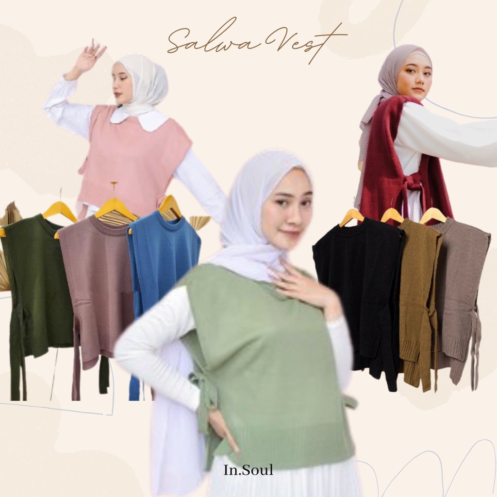 Salwa Vest / Rompi Rajut / Rompi Knit / Outer / knitwear