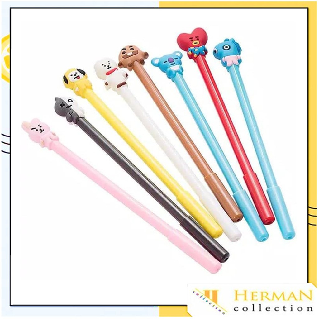 

Pulpen Cute Characters Black ink Gel Pen / Pena / Stationary / Import#Bisa COD
