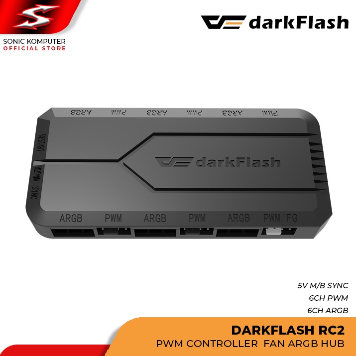 Darkflash RC2 PWM Controller Fan ARGB 6 Channel