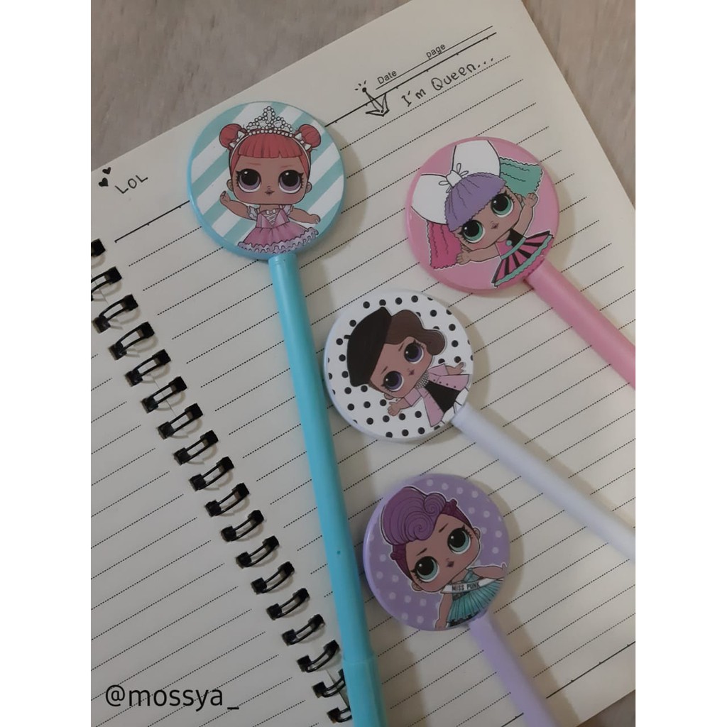 

Pulpen Gel Karakter LOL Bulat Lucu Imut Cantik Pena Fancy