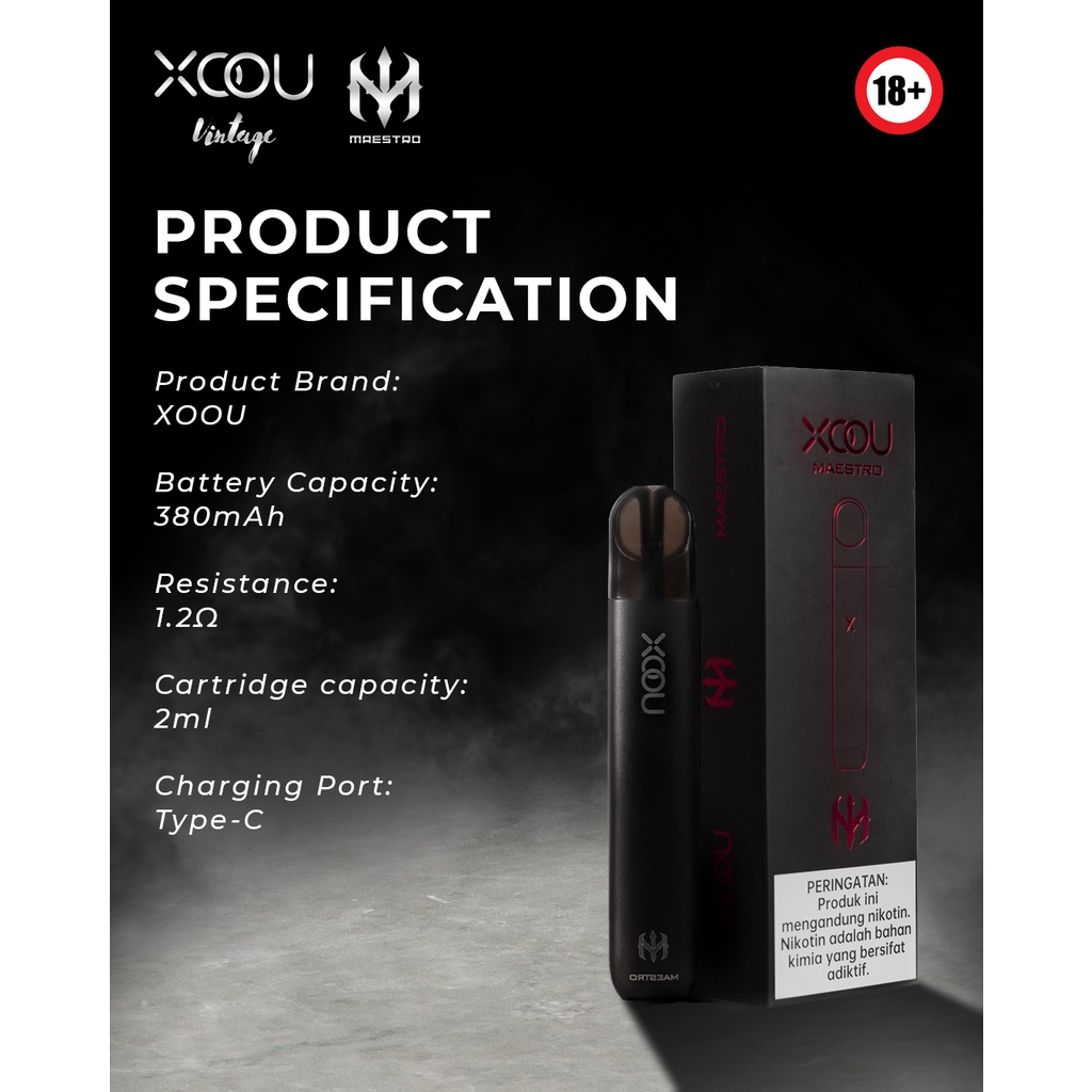 XOOU Maestro 5th Gen Vapor Pods Device