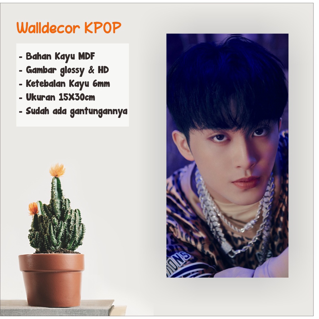 WALLDECOR NCT 127 MARK FAVORITE UKURAN 15X30 CM WALL DECOR POSTER KAYU HIASAN DINDING KPOP