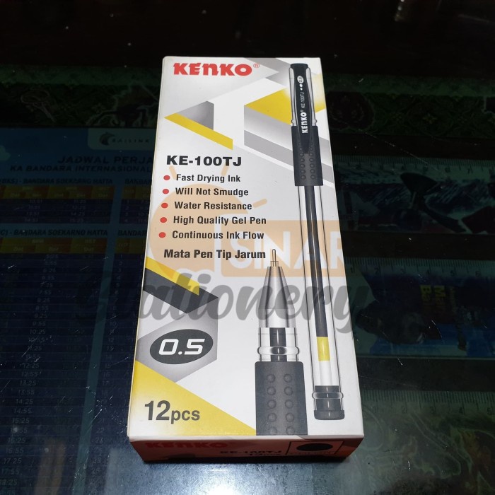 

Sale!!! Pulpen Ke100Tj Kenko 0.5 Hitam 1Pak Isi 12Pc Bergaransi