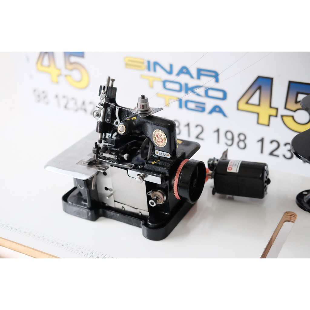 SINGER 81A1 MESIN JAHIT OBRAS KECIL TRADISIONAL BENANG 3 + DINAMO SINGER 100WATT