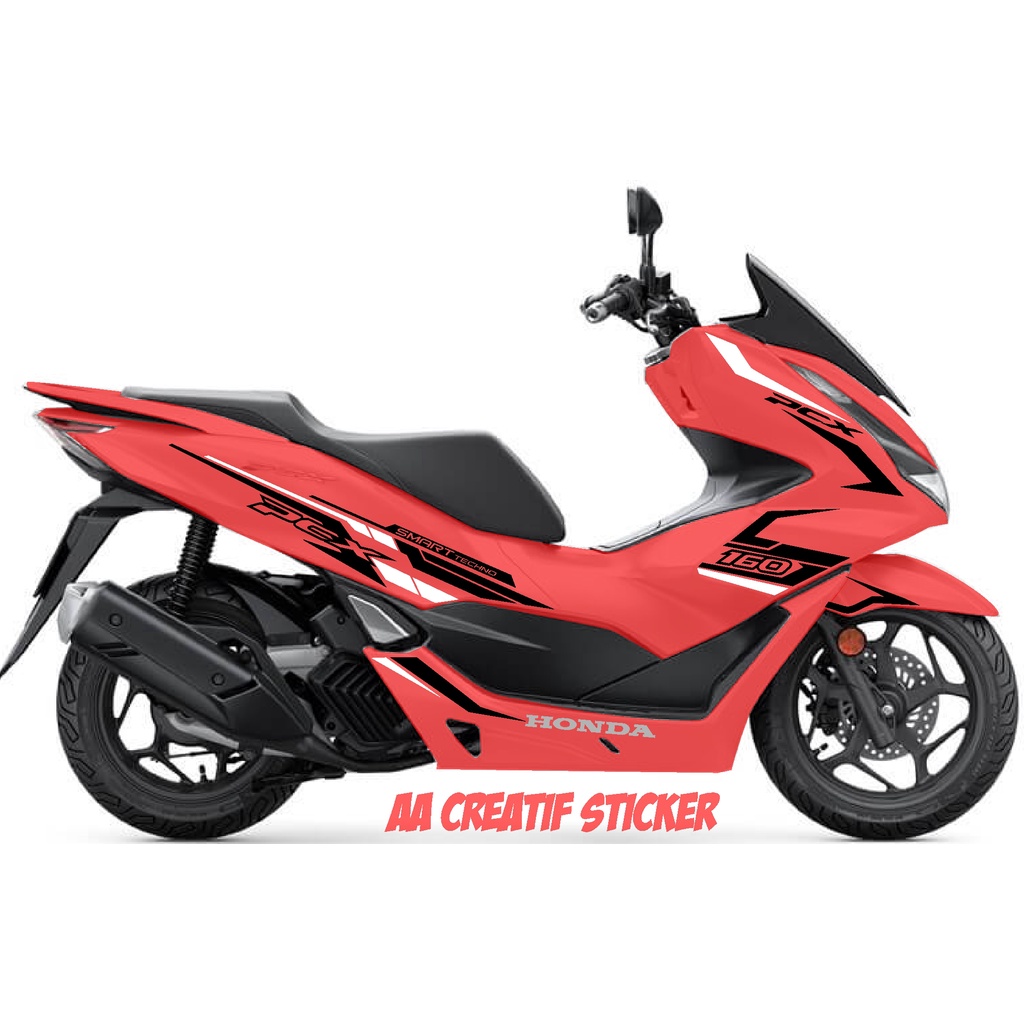 CUTTING STICKER ALL NEW PCX 2021 MOTOR MERAH 06
