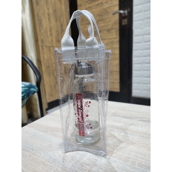 tas mika botol tebal 0.3 tas mika tumbler termurah shopee