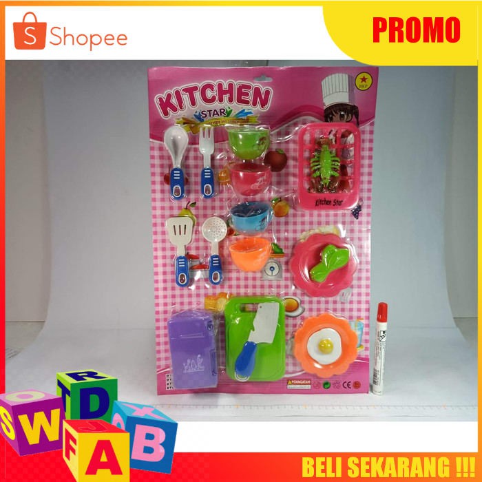 Mainan Masak Masakan Kitchen Stars 4 Cangkir Mainan Anak Kekinian Mainan Murah Meriah Shopee Indonesia