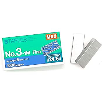 

Isi Hekter Max No.3 -1m / Refill Staples Max No.3 / Isi Staples Max / NO 3-1M / 1000pcs