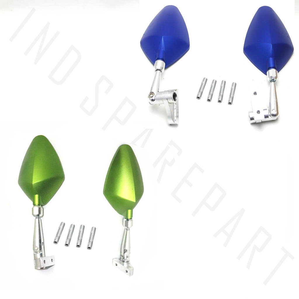 IND Onderdil Spion-Sepion-Kaca-Mirror-Cermin Kiri-Kanan Set Tomok Daun Lipat Variasi Cnc Universal