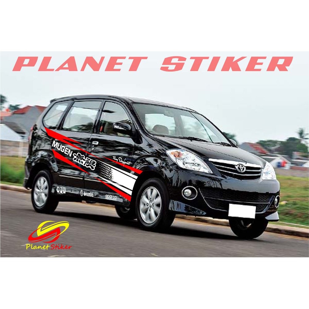 Promo Sticker Cutting Stiker Mobil Avanza Xenia Motif Sport Racing Mugen Shopee Indonesia