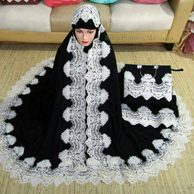 Mukena Sutra Mewah Prada Princess Maxmara Premium ( Lebaran & Mahar )