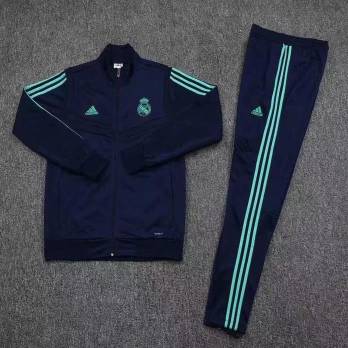 JAKET BOLA TRACKSUIT 1 STEL REAL MADRID AWAY UCL 2019/2020 GRADE ORI - L