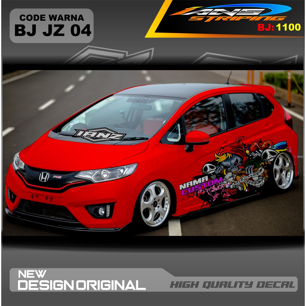 STICKER DECAL MOBIL JAZZ / STIKER MOBIL BRIO / DECAL STIKER MOBIL SWIFT / STIKER MOBIL TOYOTA / DECAL STICKER MOBIL / STIKER YARIS AYLA