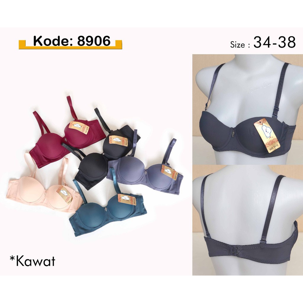 Bra BH Basic dengan Kawat Half Cup