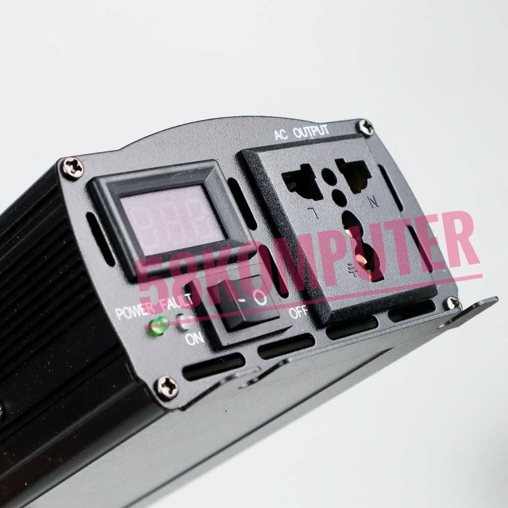 Inverter Mengubah arus DC ke AC Pure Sine Wave DC 12V/24V to AC 220V 2000W Port LED POWER INVERTER MOBIL 2000W DAN 1000W