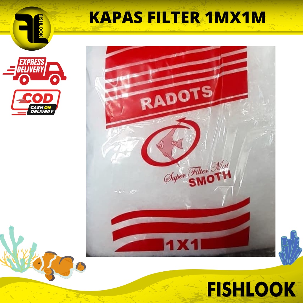 Dacron Busa / Kapas (1mx1m) Kapas filter aquairum Radots Super 1x1 Meter