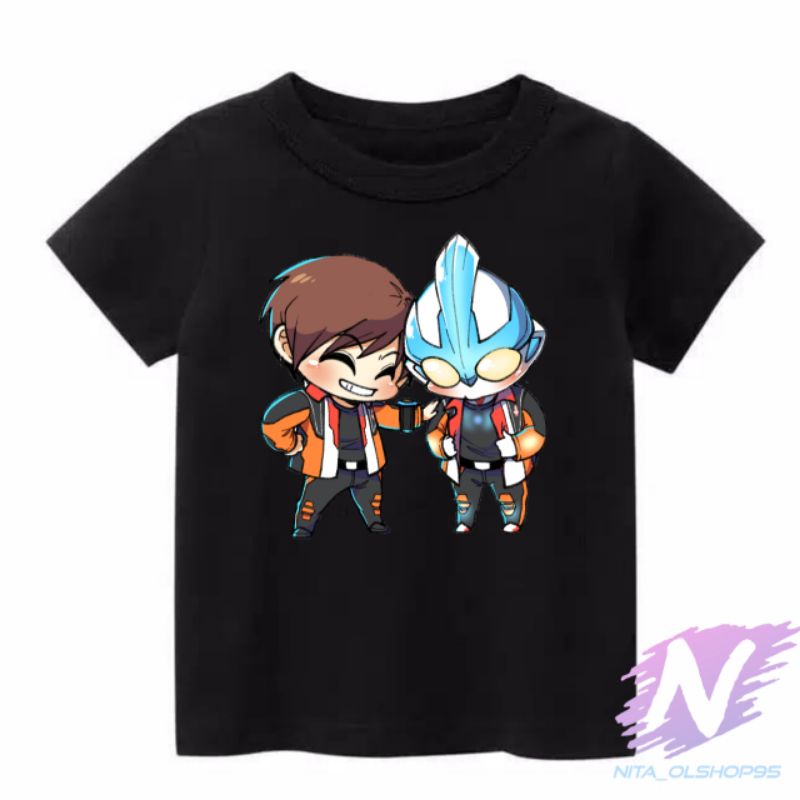 kaos Ultraman Gaia baju anak superhero ultramen