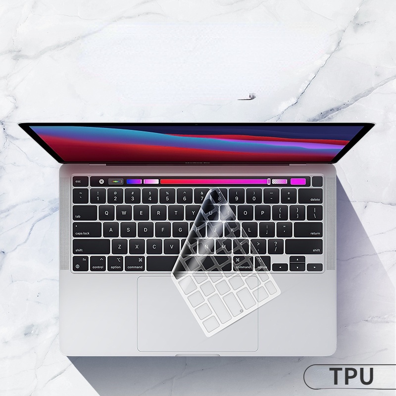 Stiker Pelindung Keyboard MacBook pro13 air13.3 Apple Komputer mac Notebook M1 14 16 Inch 2021 Tipe 15 Bahan Silikon Transparan Anti Debu