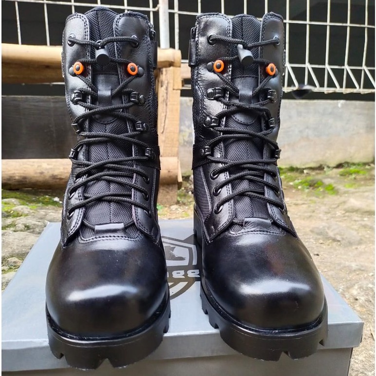 Sepatu Pdl Tni Au Jatah Terbaru 2021 Kulit Asli Caanggo Militery Tinggi 10 inc-4