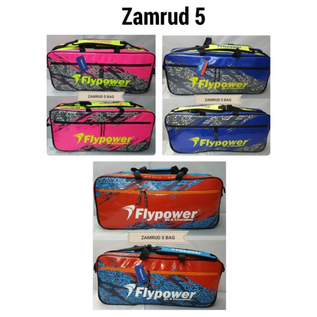 ORIGINAL Flypower Zamrud 5 Tas Badminton