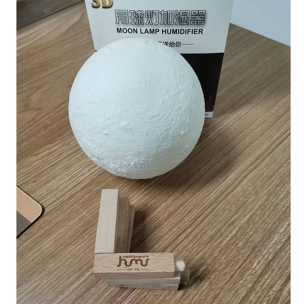 Taffware Air Humidifier Lampu Tidur 3D Moon Night Light - Humi AX-08