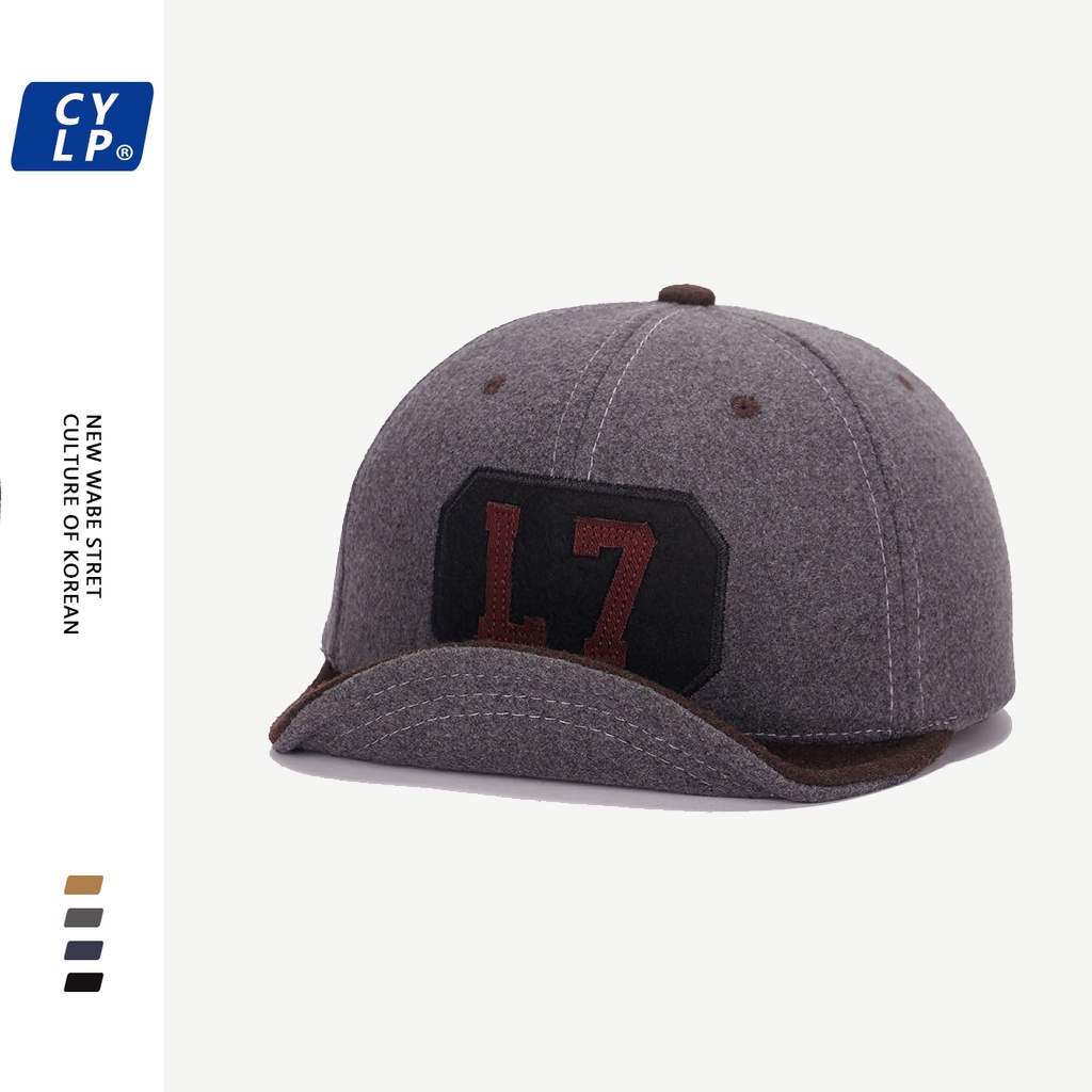 L7 Topi Baseball Bahan Korduroi Warna Blok Gaya Casualhip Hop Untuk Priawanita