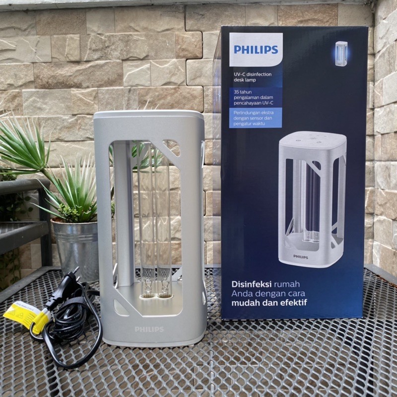 Philips UVC Disinfection desk Lampu Steril Kuman Bakteri 24w Silver