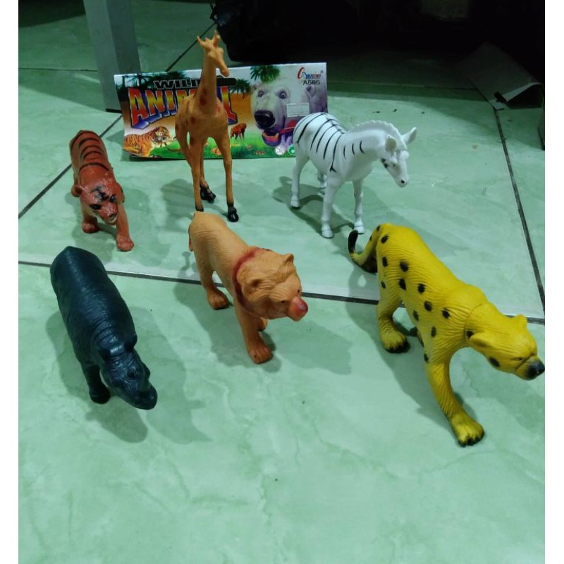 wild animals karet 6pcs