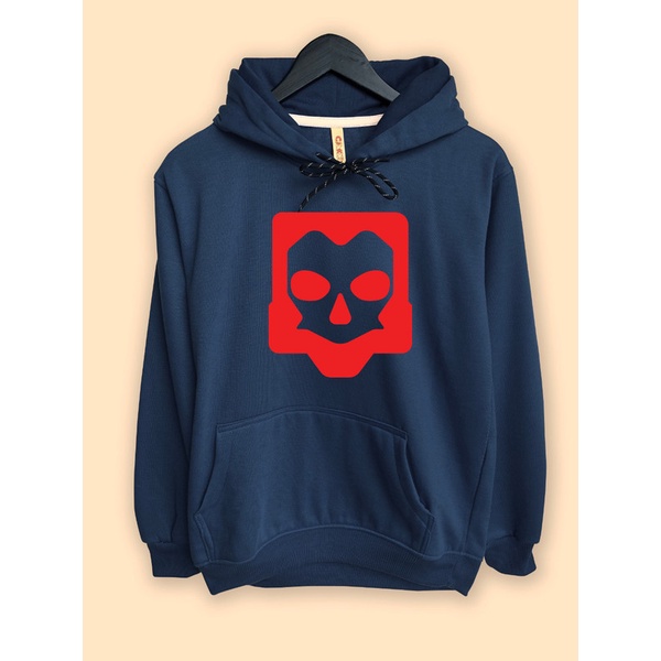 Jaket Hoodie Gaming Valorant Yoru Oni Mask Red Logo