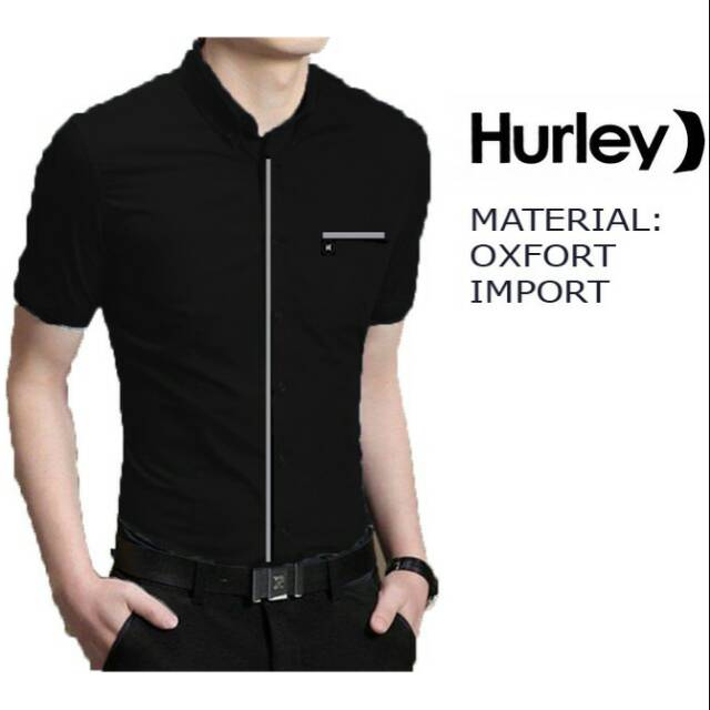 Kemeja Pria Hurley Oxford