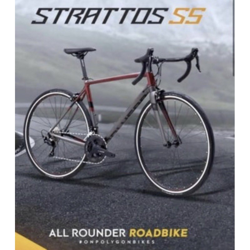 Sepeda Road Bike Polygon Strattos S5 (Size L) Rim Brake