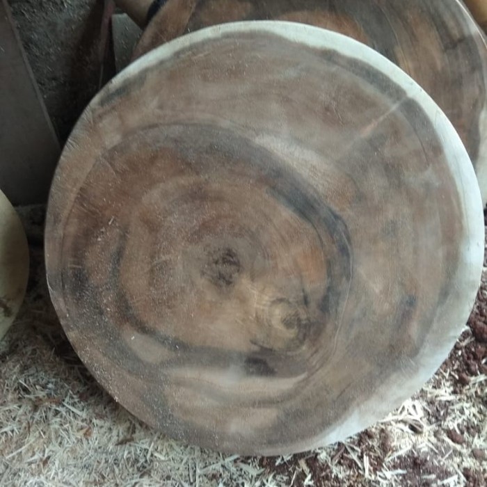 Telenan - Talenan Kayu Bulat 70Cm/Talenan Kayu Jumbo/Talenan Daging/Talenan Dapu