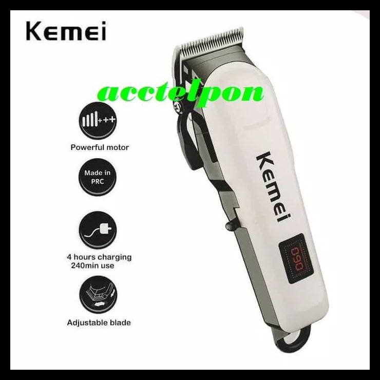 O1Fx Hair Clipper Kemei Km-809A Alat Mesin Cukur Rambut B686