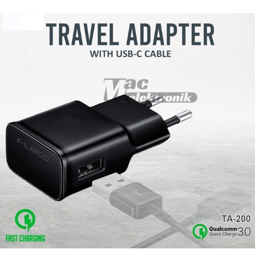 Adaptor Charger Kabel Micro TA-200 Single USB Port 3A Fast Charging QC 3.0A Cas OPPO Xiaomi Redmi Vivo