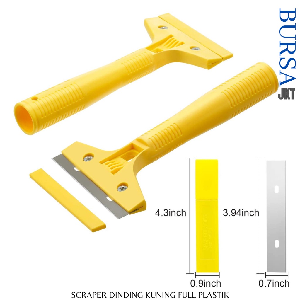 SCRAPER DINDING PEMBERSIH CAT NUT KERAMIK TAJAM LEBAR 10 CM