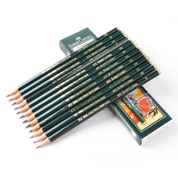 

Pensil 2B 12pcs Graphite Pencils Castell 9000 - Faber Castell