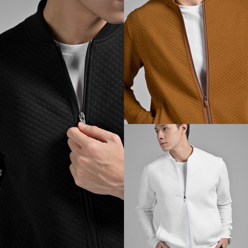 comfy jacket by heymale id male id black light brown size M L XL