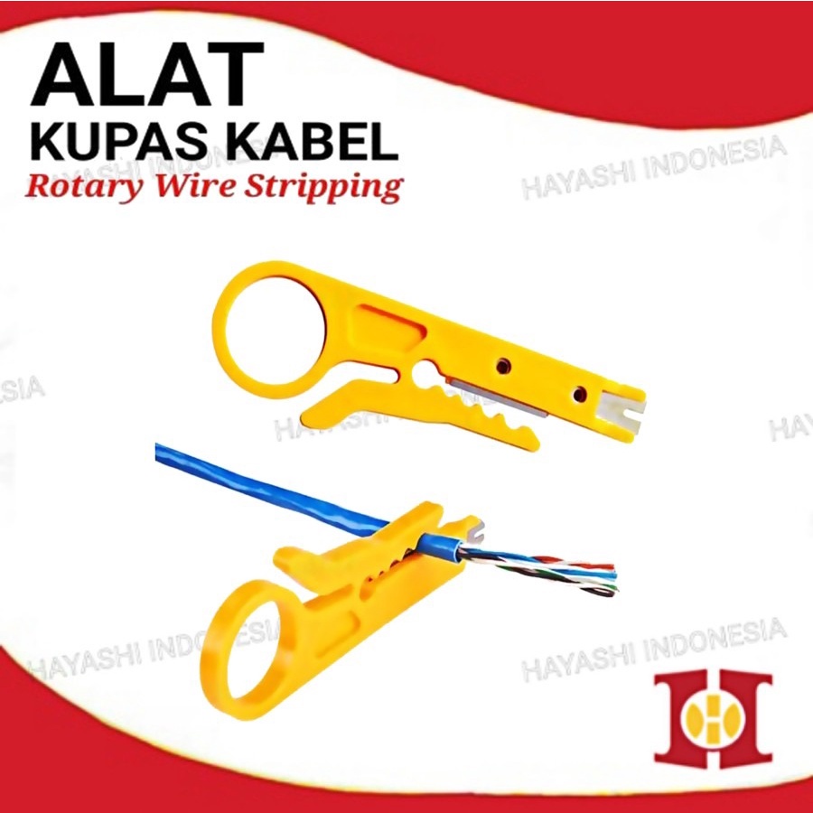 Alat Kupas Kulit Kabel Putar Rotary Wire Stripping-5pcs