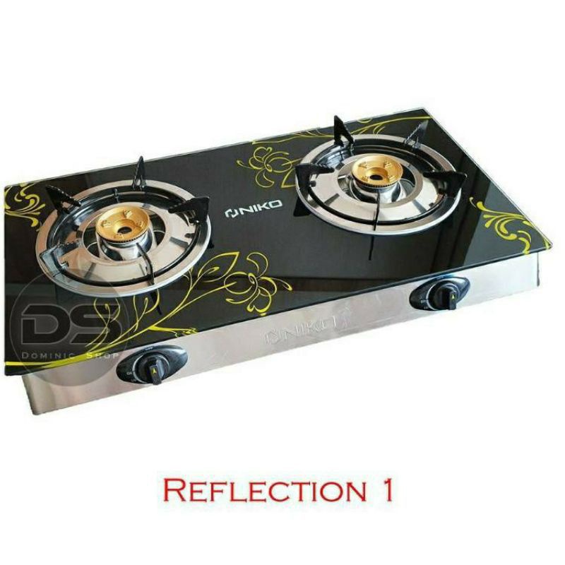 kompor gas 2 tungku murah kaca