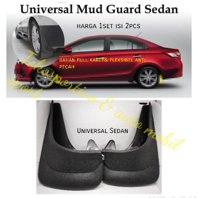 karpet roda mudguard penahan Lumpur mobil Sedan universal semua sedan mobil full karet