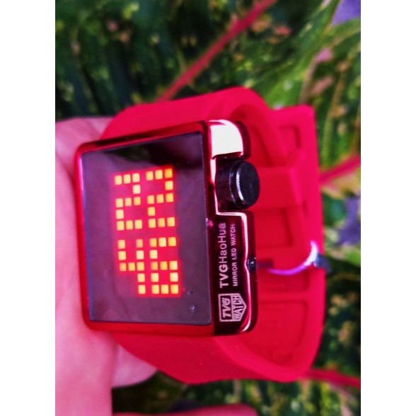 FHASION WANITA KACA CERMIN | JAM TANGAN LED DIGITAL RUBBER | Jam Tangan cewek original TVG | Jam Tangan bergaransi | Watter resintant