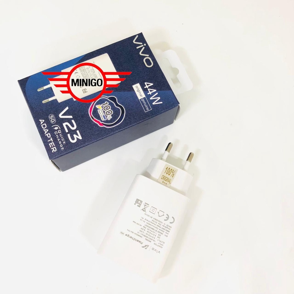 MINIGO Batok Charger Vivo 44w V23 Kepala Charger Casan Vivo V23 44W