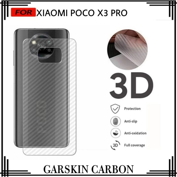 XIAOMI REDMI POCO X3 POCO X3 NFC POCO X3 PRO POCO X5 X5 PRO 5G SKIN KARBON GARSKIN CARBON STIKER HP