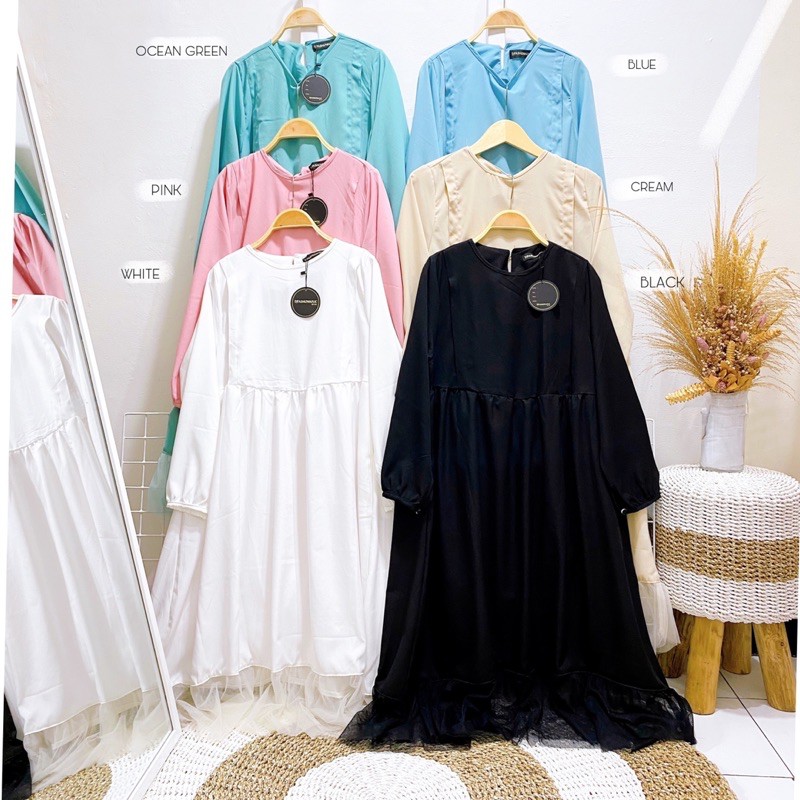 babydoll tile tunik / tunik busui / tunik tile / tunik polos