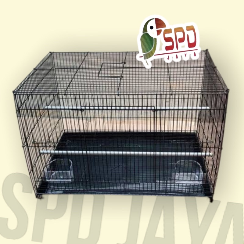 kandang umbaran merk panda cc besi tebal / kandang kucing / kandang sugar glider sg ukuran 60cm x40 x40